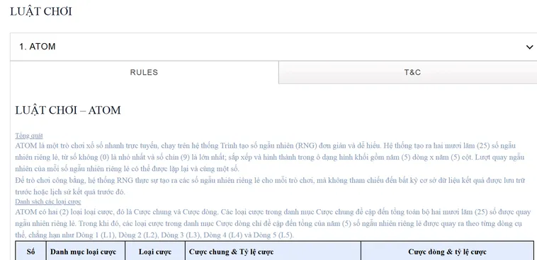 Quay Số Atom Tại RikBet Thiên Đường Giải Trí Dành Cho Các Cược Thủ May Mắn
