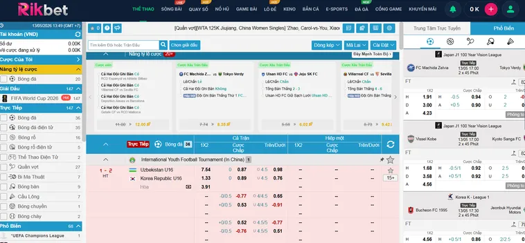 Thể Thao IM Sports RikBet Sảnh Cược Đỉnh Cao Cho Những Tín Đồ Đam Mê Bóng Đá