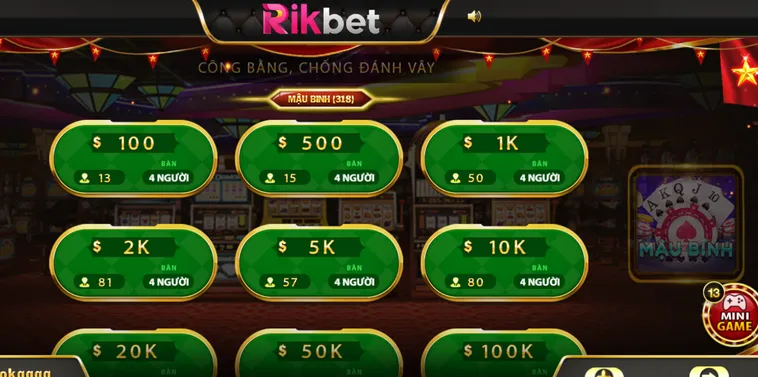 Hướng Dẫn Chi Tiết Cách Chơi Mậu Binh Tại RikBet Thắng Lớn Cho Tân Thủ