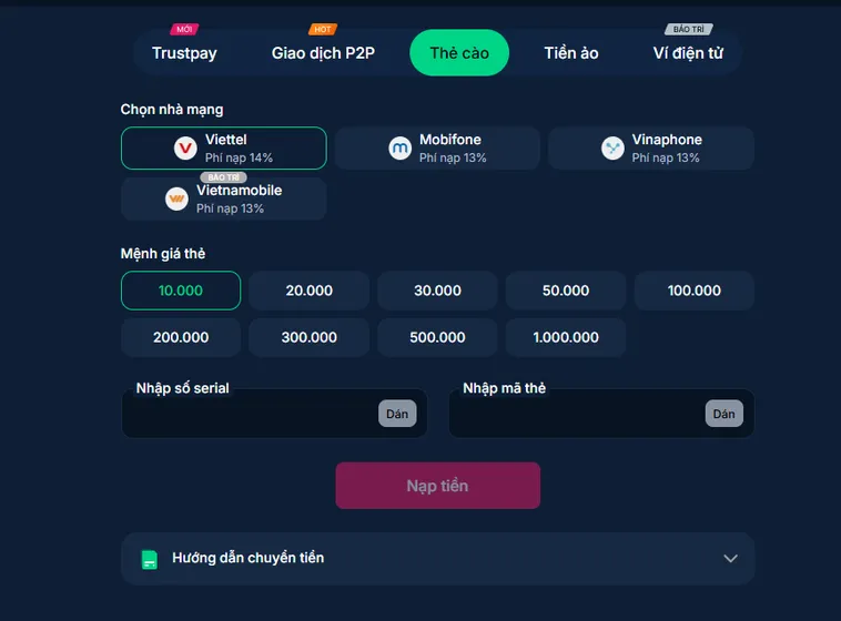 Hướng Dẫn Chi Tiết Cách Nạp Tiền RikBet An Toàn Và Nhanh Chóng Nhất