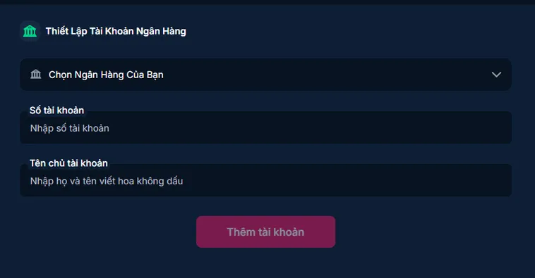 Nạp Tiền RikBet Qua Tài Khoản Ngân Hàng Cá Nhân An Toàn Và Nhanh Chóng Nhất